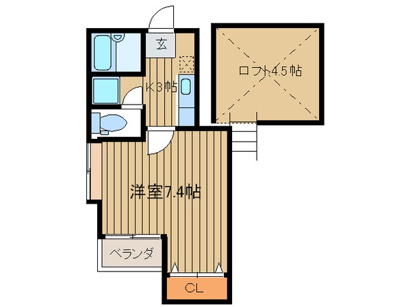 ムーンリバー室見の物件間取画像